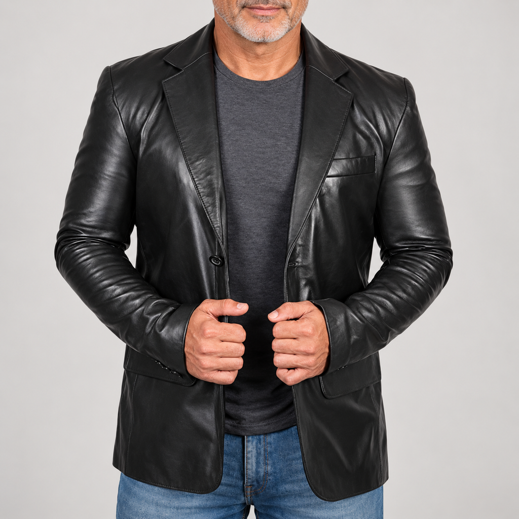 Men's Blazer Jacket - Single-Button Outerwear