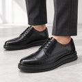 Men's Brogue Trainers - Wingtip Lace-Up Shoes shown in natural daylight