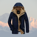 Men’s winter parka with fleece lining