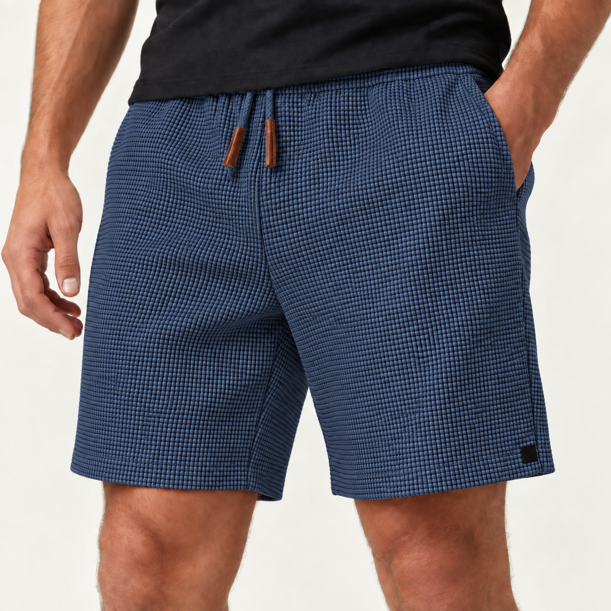 Nathan men's casual shorts in blue