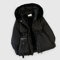 Women's Padded Jacket - Faux-Fur Trim Hooded Coat