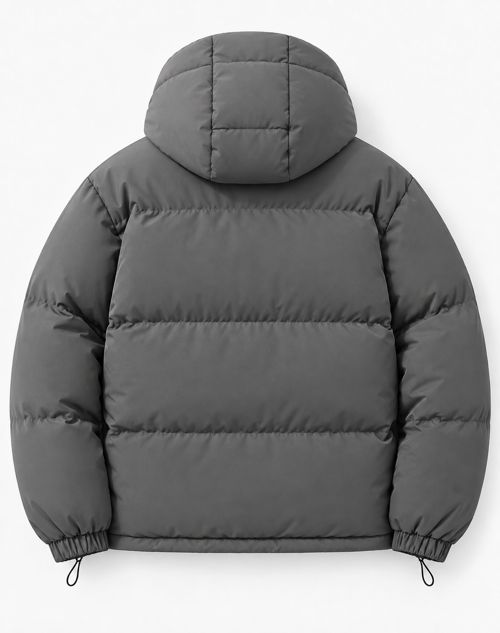 Men's Quilted Puffer Jacket - Hooded Winter Coat