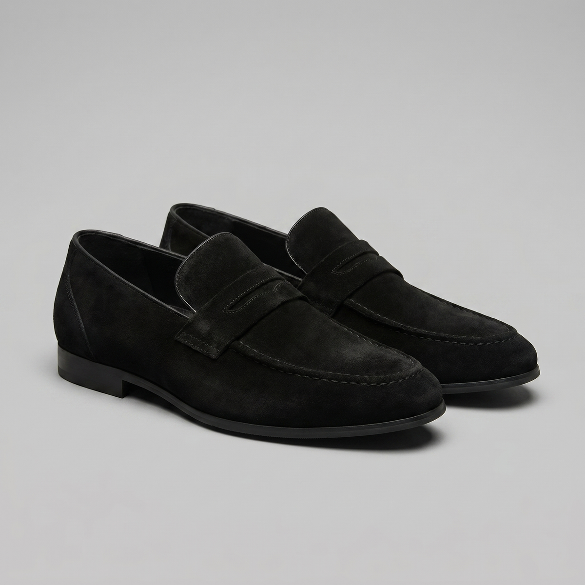 Men's Suede Penny Loafers - Smart Slip-On Shoes