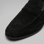 Men's Suede Penny Loafers - Smart Slip-On Shoes