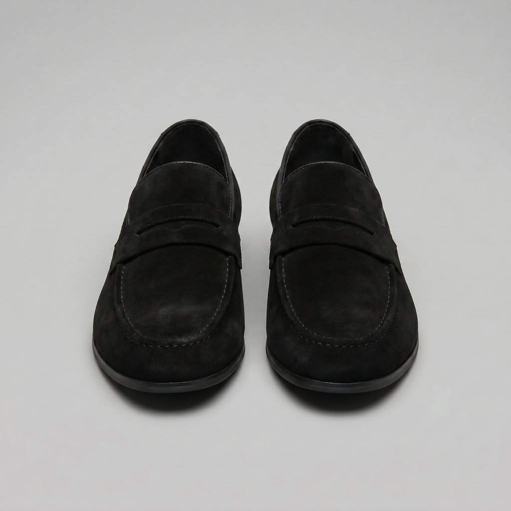 Men's Suede Penny Loafers - Smart Slip-On Shoes