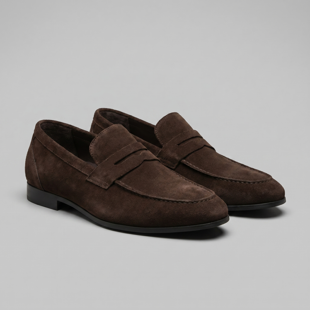Men's Suede Penny Loafers - Smart Slip-On Shoes
