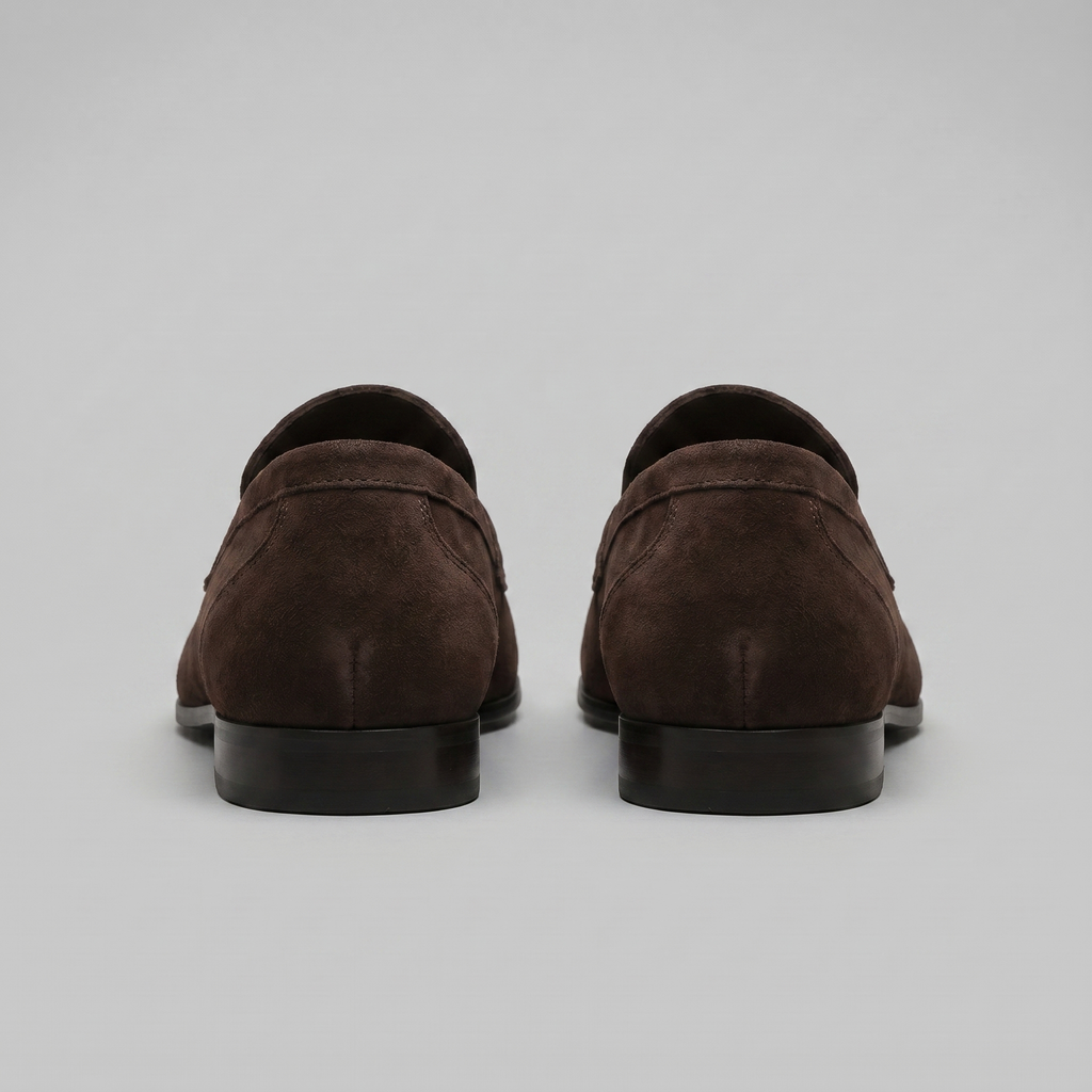 Men's Suede Penny Loafers - Smart Slip-On Shoes