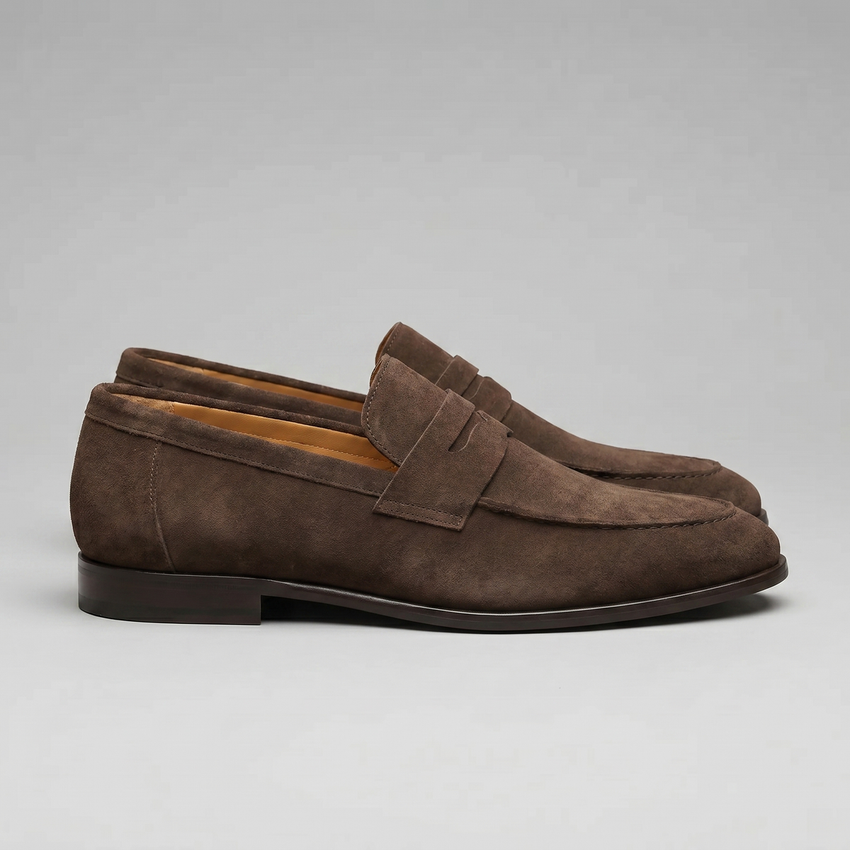 Men's Suede Penny Loafers - Smart Slip-On Shoes