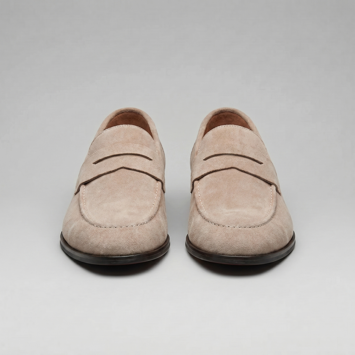 Men's Suede Penny Loafers - Smart Slip-On Shoes