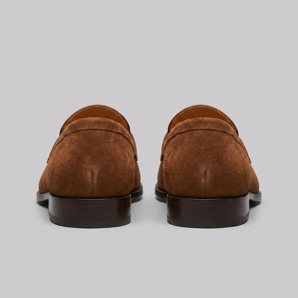 Men's Suede Penny Loafers - Smart Slip-On Shoes