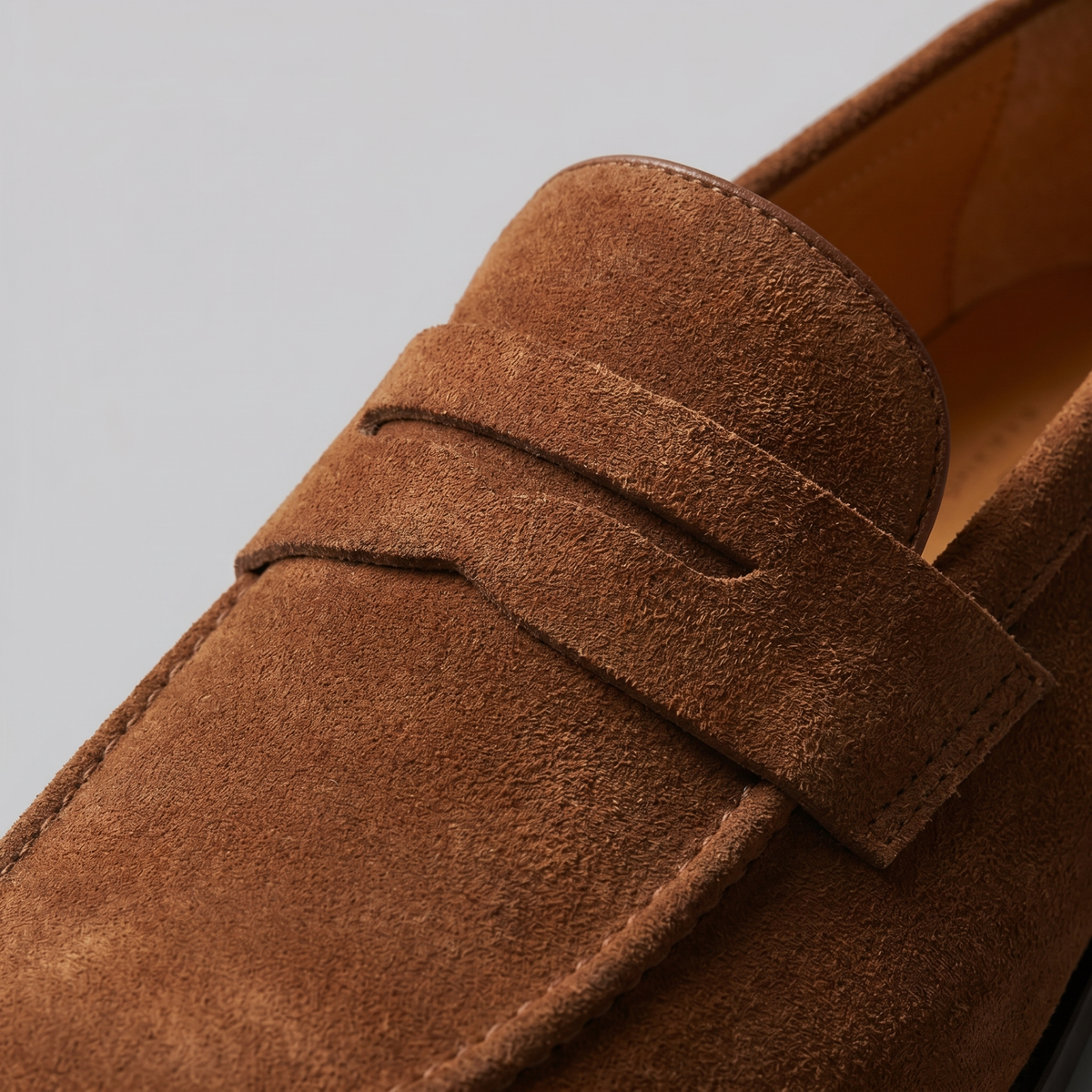 Men's Suede Penny Loafers - Smart Slip-On Shoes