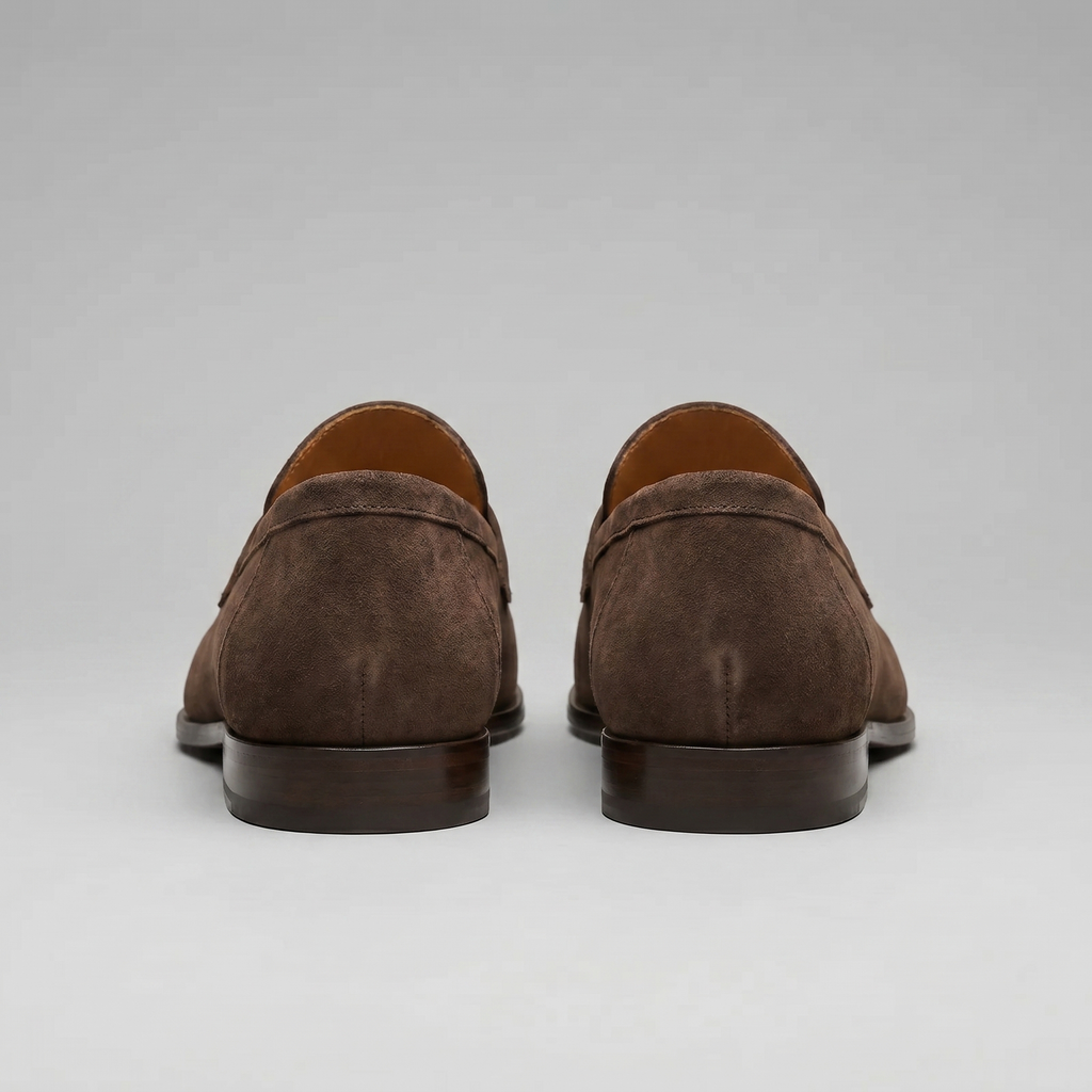 Men's Suede Penny Loafers - Smart Slip-On Shoes