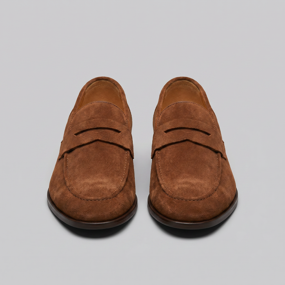 Men's Suede Penny Loafers - Smart Slip-On Shoes
