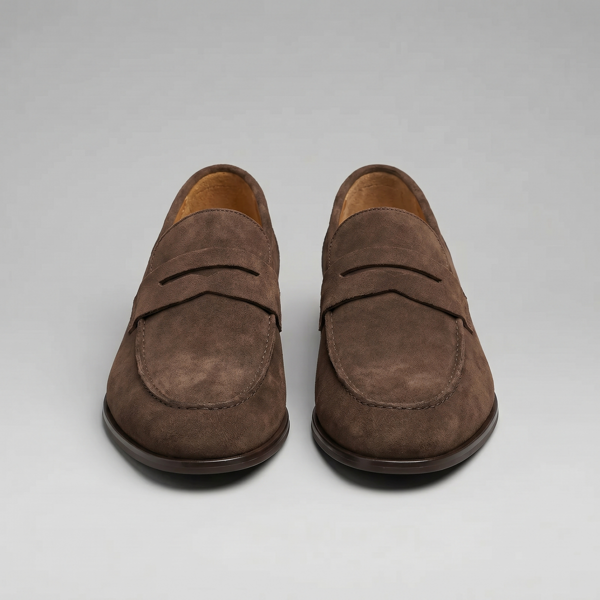 Men's Suede Penny Loafers - Smart Slip-On Shoes
