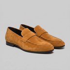 Men's Suede Penny Loafers - Smart Slip-On Shoes