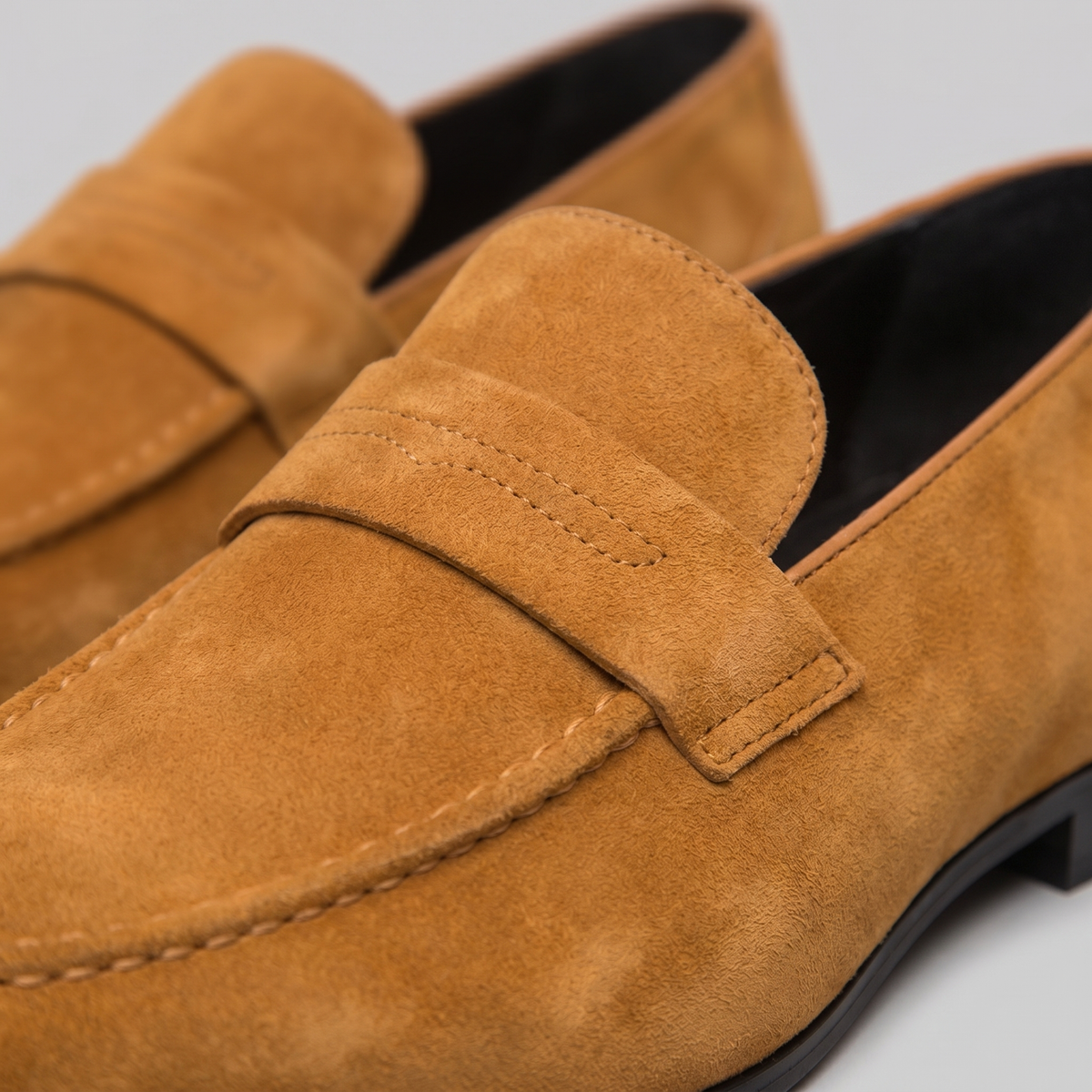 Men's Suede Penny Loafers - Smart Slip-On Shoes