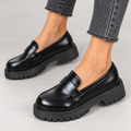 Women's Loafers - Slip-On Low-Heel Shoes