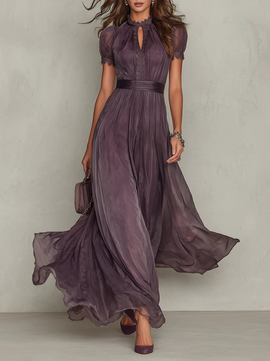 Zinara | Lace-Trim Maxi Dress