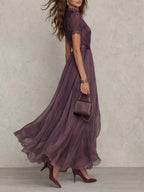 Zinara | Lace-Trim Maxi Dress
