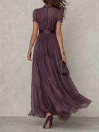 Zinara | Lace-Trim Maxi Dress