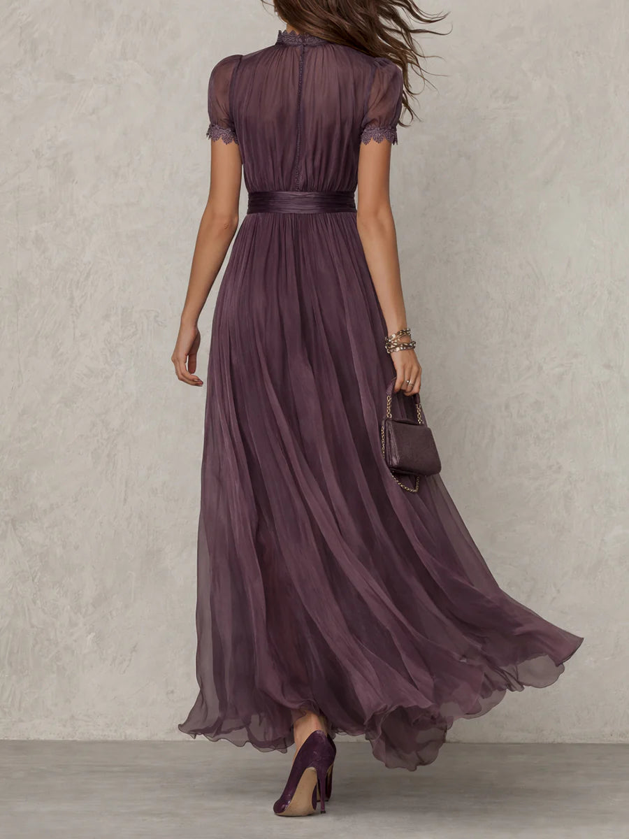 Zinara | Lace-Trim Maxi Dress