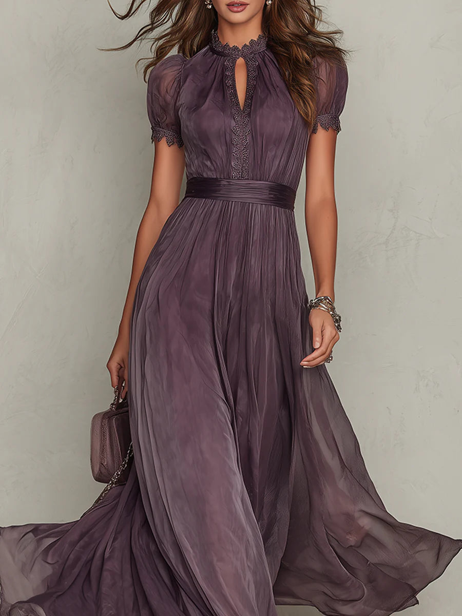 Zinara | Lace-Trim Maxi Dress