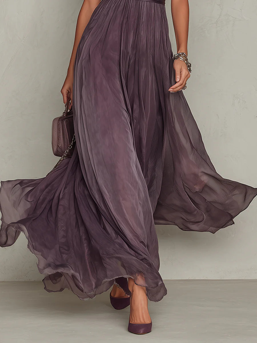 Zinara | Lace-Trim Maxi Dress
